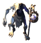 The wardbark, as the game draws it: the root hollow monster, seen from the front.
